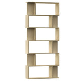 Vidaxl boekenkast kamerscherm 80x24x192 cm bewerkt hout sonoma eiken