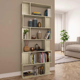 Vidaxl boekenkast kamerscherm 80x24x192 cm bewerkt hout sonoma eiken