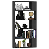 Vidaxl boekenkast kamerscherm 80x24x159 cm bewerkt hout zwart