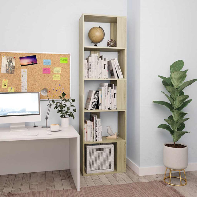 Vidaxl boekenkast kamerscherm 45x24x159 cm bewerkt hout sonoma eiken