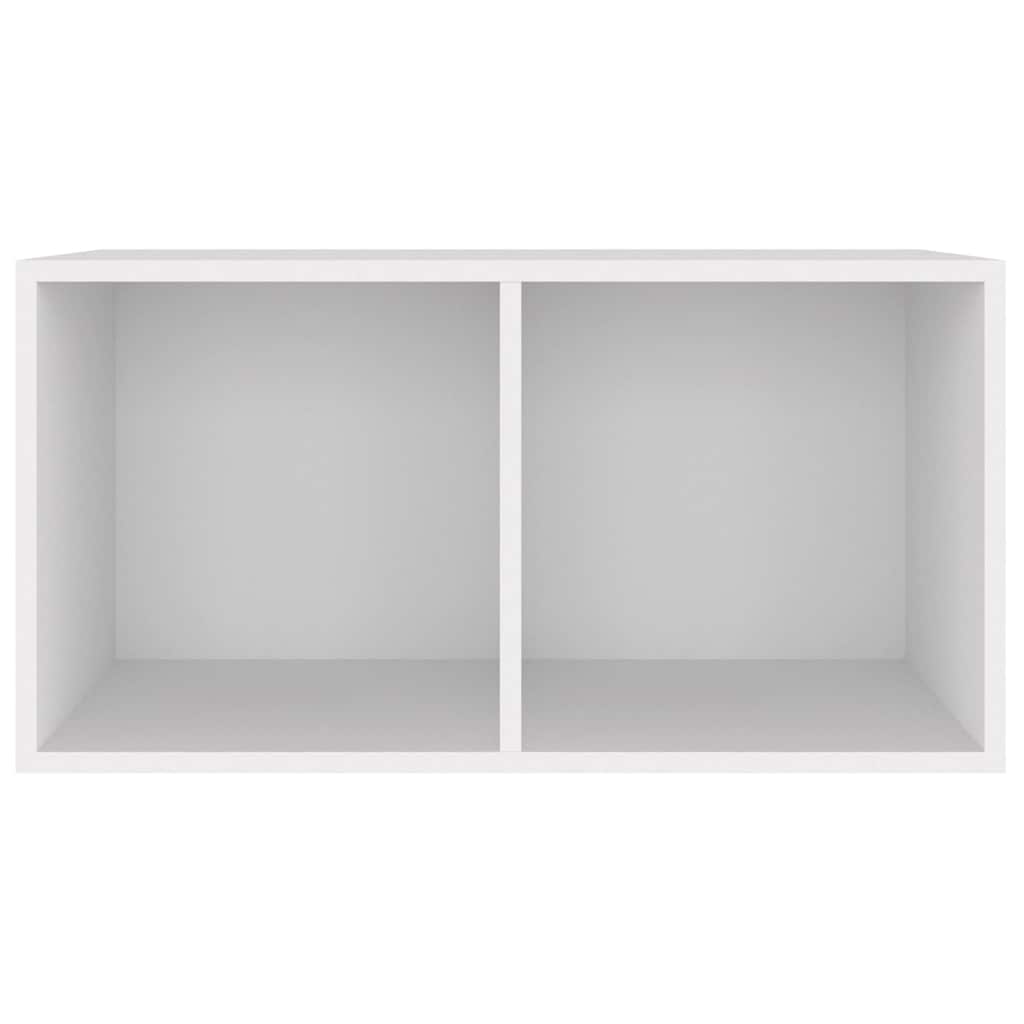 Vidaxl opbergbox voor lp's 71x34x36 cm bewerkt hout wit