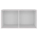 Vidaxl opbergbox voor lp's 71x34x36 cm bewerkt hout wit