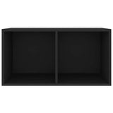 Vidaxl opbergbox voor lp's 71x34x36 cm bewerkt hout zwart