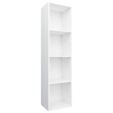 Vidaxl boekenkast tv-meubel 36x30x143 cm bewerkt hout wit