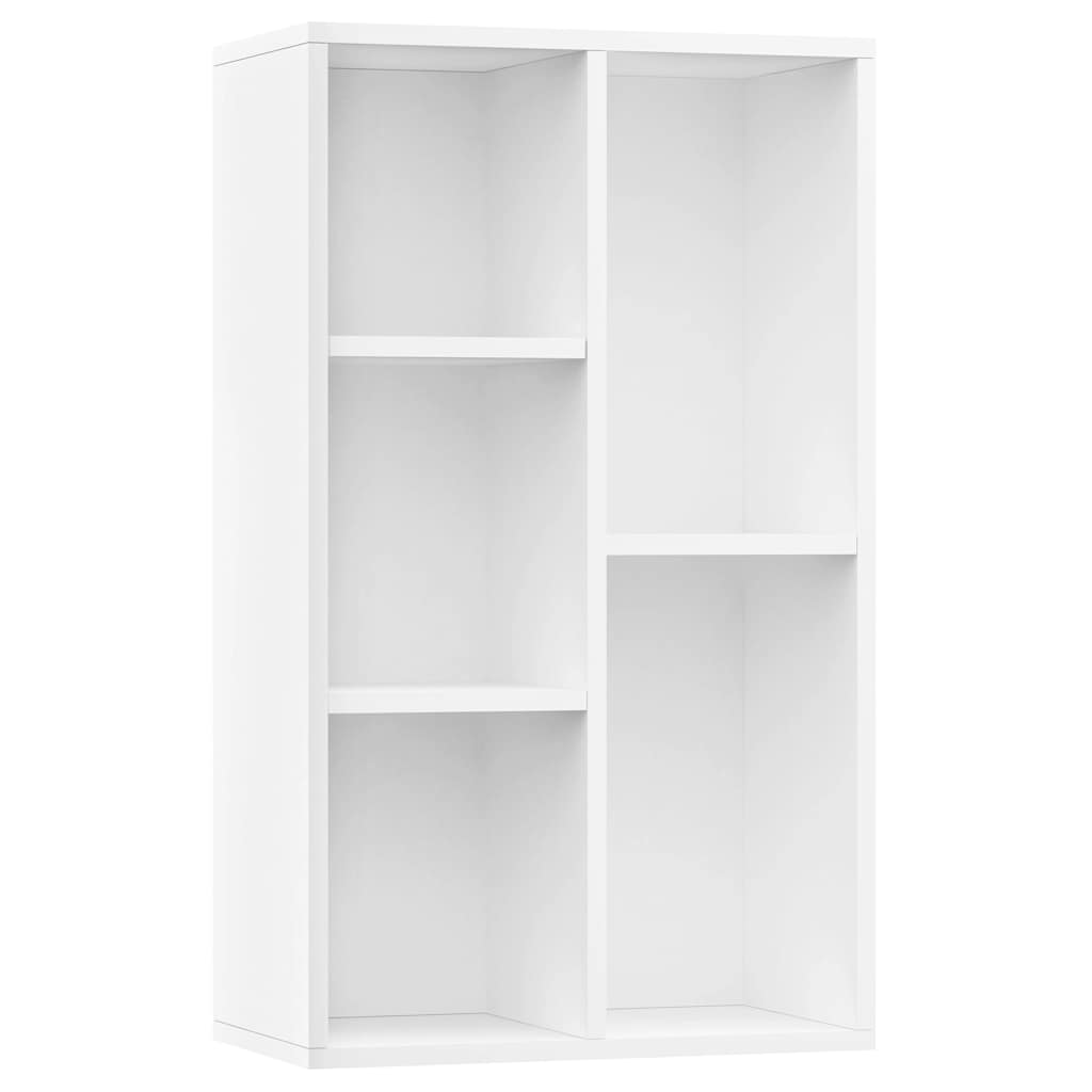Vidaxl boekenkast dressoir 50x25x80 cm bewerkt hout wit