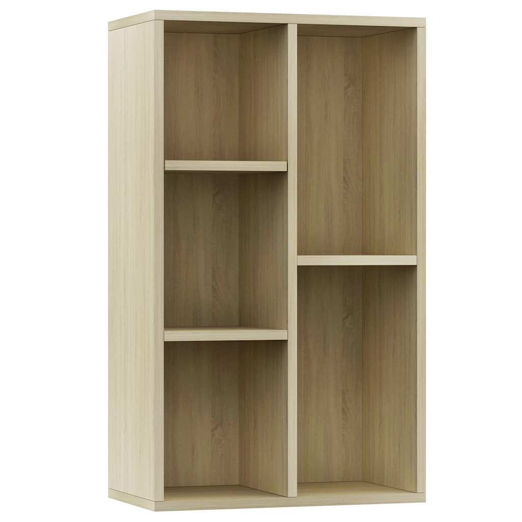 Vidaxl boekenkast dressoir 50x25x80 cm bewerkt hout sonoma eikenkleur