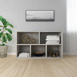 Vidaxl boekenkast dressoir 50x25x80 cm bewerkt hout betongrijs