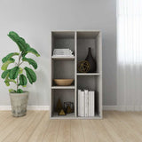 Vidaxl boekenkast dressoir 50x25x80 cm bewerkt hout betongrijs