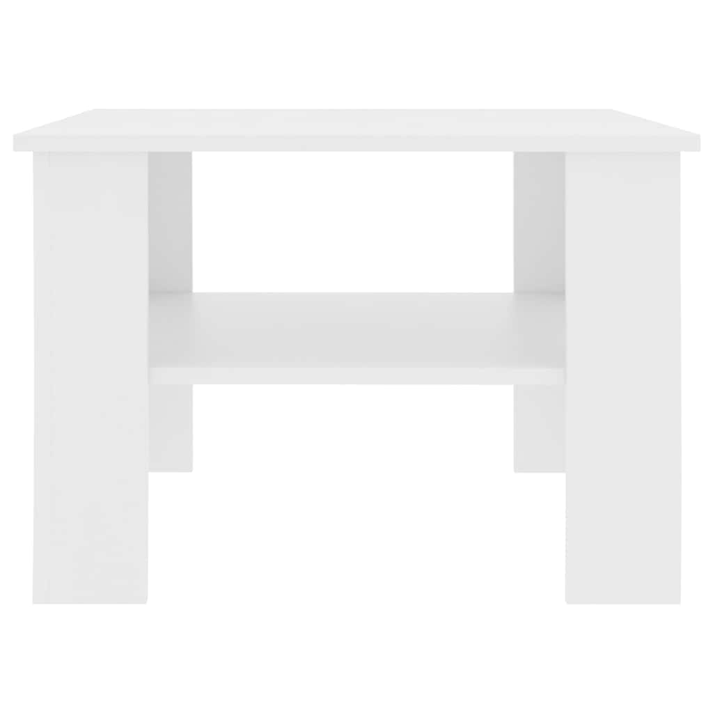 Vidaxl salontafel 60x60x42 cm bewerkt hout wit