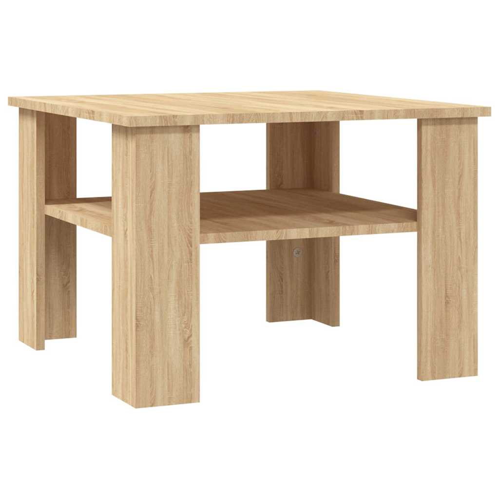Vidaxl salontafel 60x60x42 cm bewerkt hout sonoma eikenkleurig
