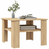 Vidaxl salontafel 60x60x42 cm bewerkt hout sonoma eikenkleurig