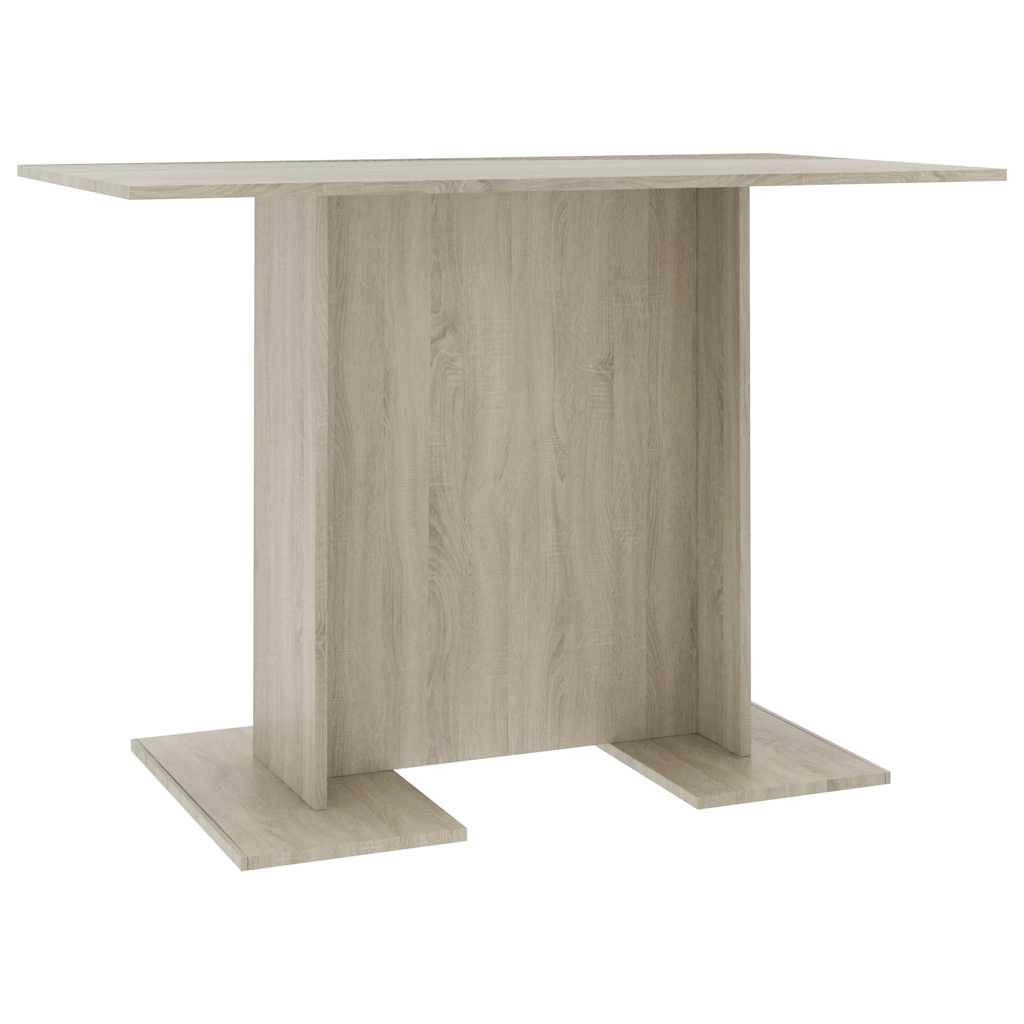 Vidaxl eettafel 110x60x75 cm bewerkt hout sonoma eikenkleurig