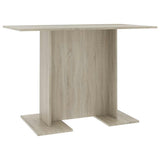 Vidaxl eettafel 110x60x75 cm bewerkt hout sonoma eikenkleurig