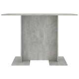 Vidaxl eettafel 110x60x75 cm bewerkt hout betongrijs
