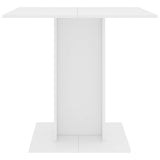 Vidaxl eettafel 80x80x75 cm bewerkt hout wit
