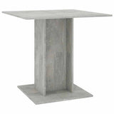 Vidaxl eettafel 80x80x75 cm bewerkt hout betongrijs