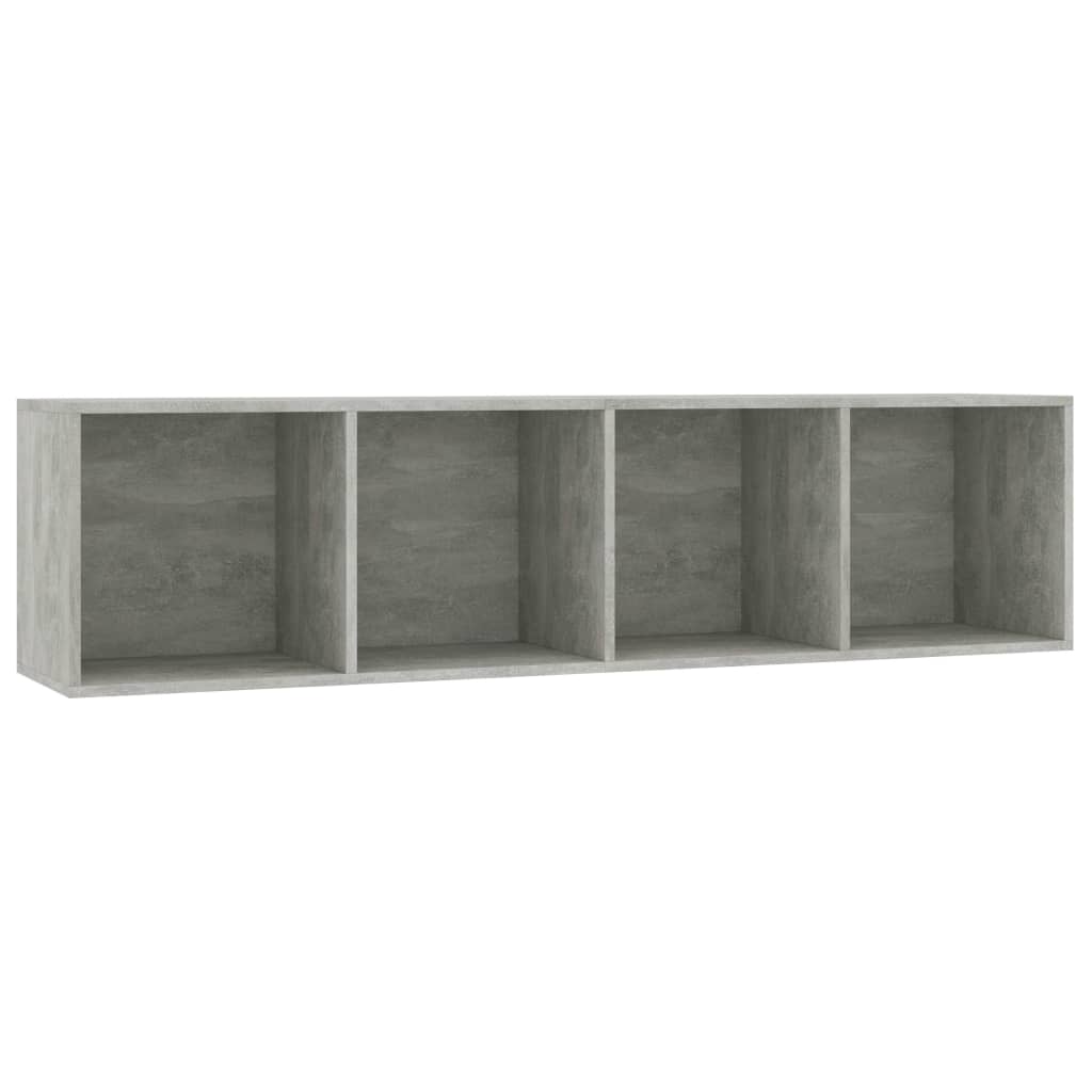 Vidaxl boekenkast tv-meubel 143x30x36 cm betongrijs