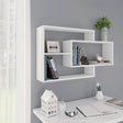 Vidaxl wandschappen 104x20x58,5 cm bewerkt hout wit