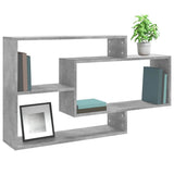 Vidaxl wandschappen 104x20x58,5 cm bewerkt hout betongrijs