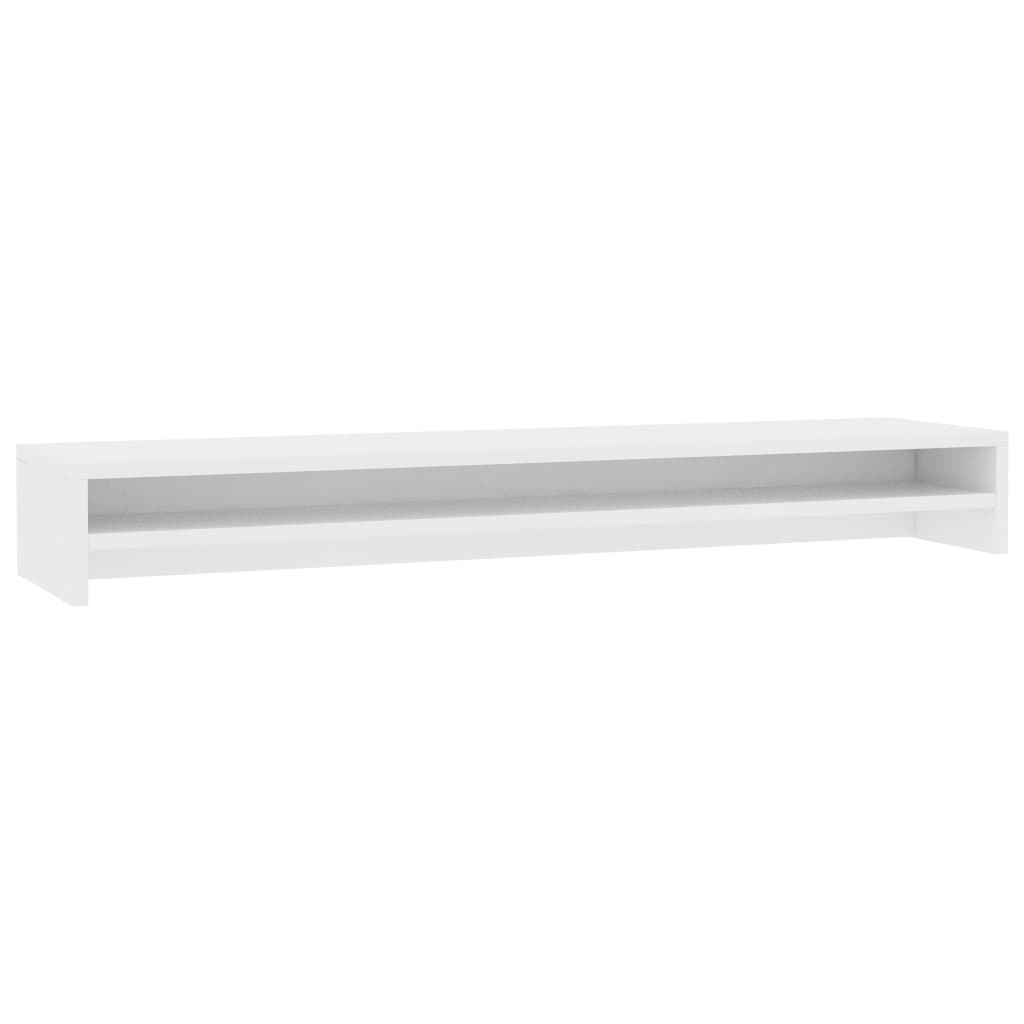 Vidaxl Monitor Standard 100x24x13 cm Bianco in legno elaborato