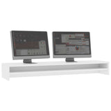 Vidaxl Monitor Standard 100x24x13 cm przetworzony drewniany biel