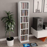 Vidaxl cd-kast 21x20x88 cm bewerkt hout wit