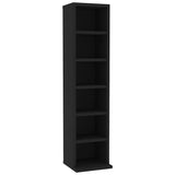 Vidaxl cd-kast 21x20x88 cm bewerkt hout zwart