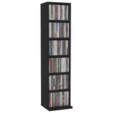 Vidaxl cd-kast 21x20x88 cm bewerkt hout zwart