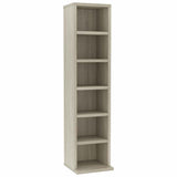 Vidaxl cd-kast 21x20x88 cm bewerkt hout sonoma eikenkleurig