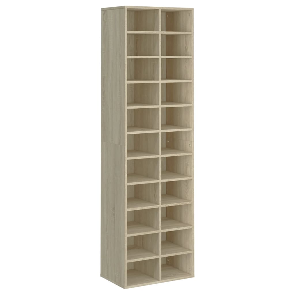 Armoire à chaussures Vidaxl 54x34x183 cm Wood Sonoma Oak coloré