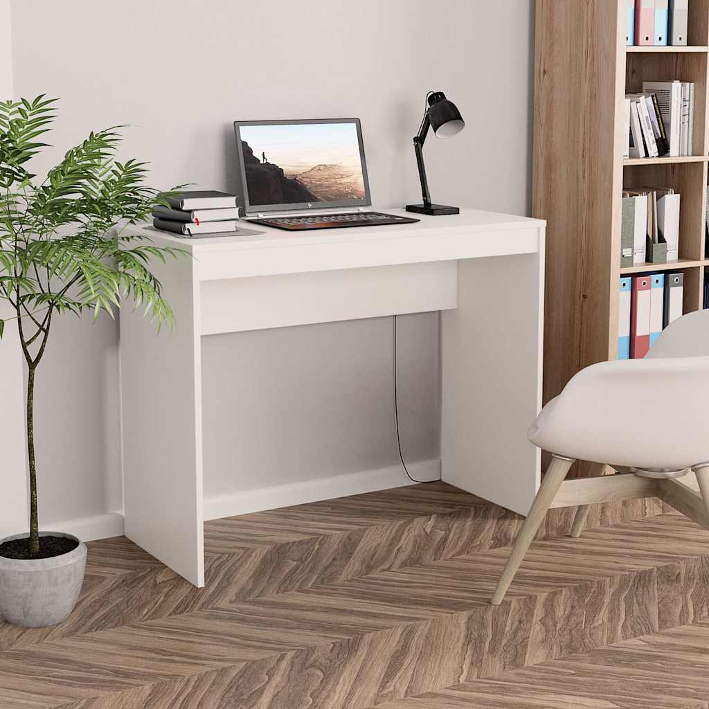Vidaxl bureau 90x40x72 cm bewerkt hout wit