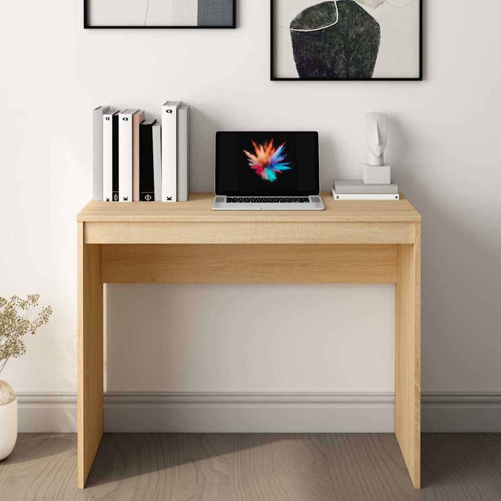 Vidaxl bureau 90x40x72 cm bewerkt hout sonoma eikenkleurig
