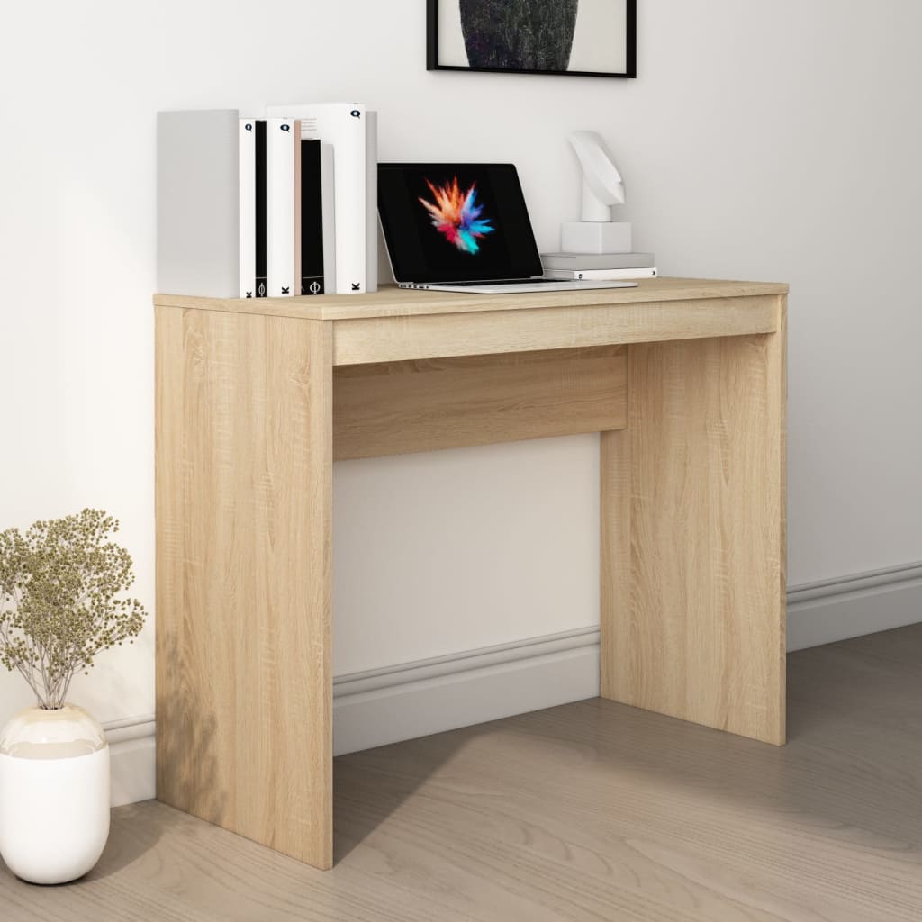 Vidaxl bureau 90x40x72 cm bewerkt hout sonoma eikenkleurig