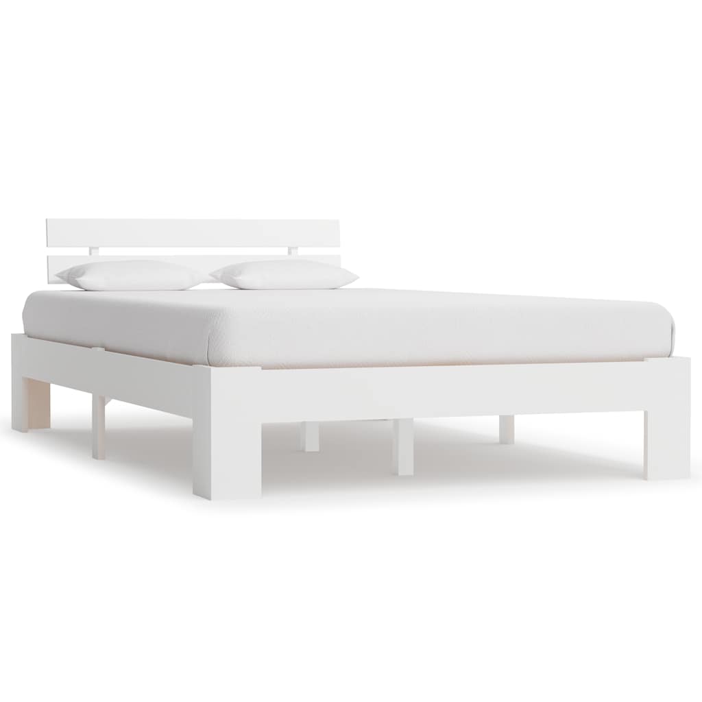 Vidaxl bedframe massief grenenhout wit 120x200 cm