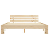 Vidaxl bedframe met hoofdbord massief grenenhout 160x200 cm