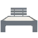 Vidaxl bedframe massief grenenhout grijs 100x200 cm