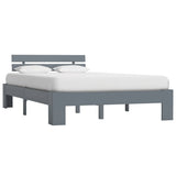 Vidaxl bedframe massief grenenhout grijs 140x200 cm