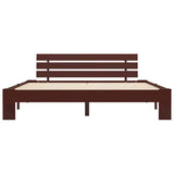 Vidaxl bedframe massief grenenhout donkerbruin 180x200 cm