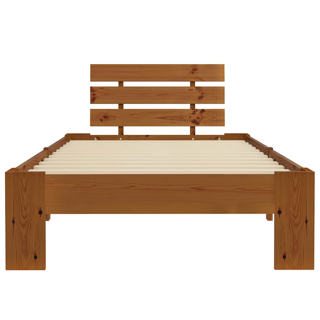 Vidaxl bedframe massief grenenhout honingbruin 100x200 cm