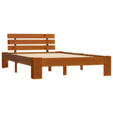 Vidaxl bedframe met hoofdbord grenenhout honingbruin 140x200 cm
