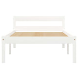 Vidaxl bedframe massief grenenhout wit 90x200 cm