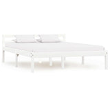 Vidaxl bedframe massief grenenhout wit 140x200 cm