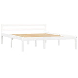 Vidaxl bedframe massief grenenhout wit 140x200 cm