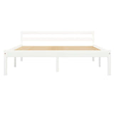 Vidaxl bedframe massief grenenhout wit 140x200 cm
