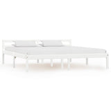 Vidaxl bedframe massief grenenhout wit 160x200 cm