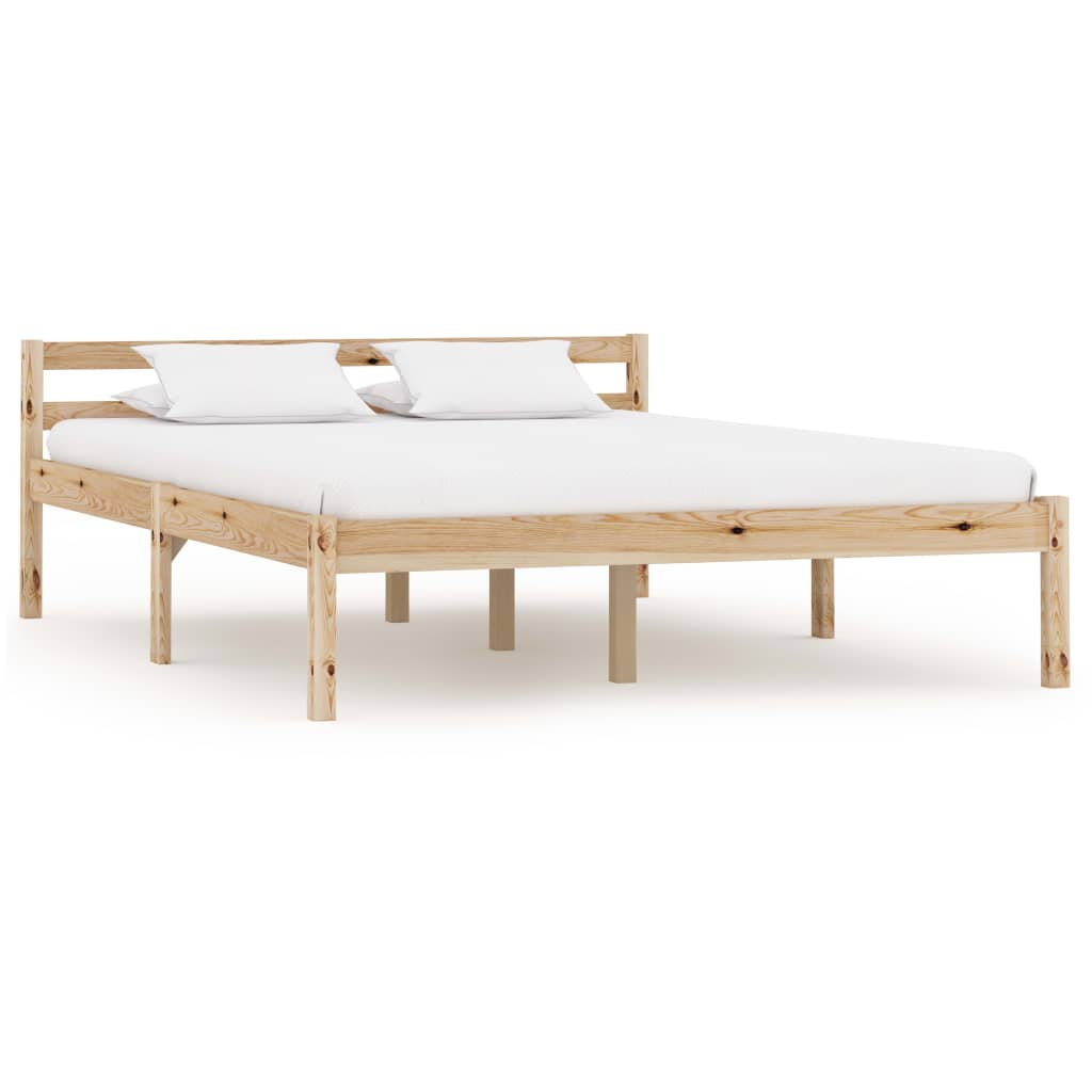 Vidaxl bedframe massief grenenhout 140x200 cm