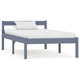 Vidaxl bedframe massief grenenhout grijs 100x200 cm