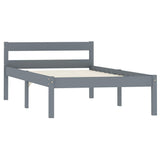 Vidaxl bedframe massief grenenhout grijs 100x200 cm
