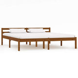 Vidaxl bedframe massief grenenhout honingbruin 160x200 cm
