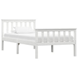 Vidaxl bedframe massief grenenhout wit 100x200 cm